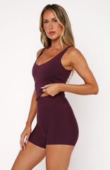 Keep Up High Waisted Shorts 4 Plum