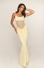 Confetti Skies Maxi Dress Lemon