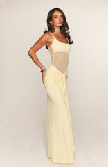 Confetti Skies Maxi Dress Lemon