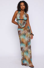 Sunday Strolls Maxi Skirt Saltwater