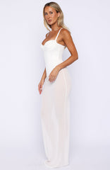 Parisian Night Maxi Dress White
